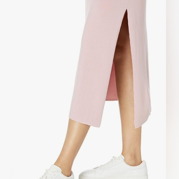 Chic Pink Midi Dress By The Drop Size Medium Sleeveless - Picture 3 of 7